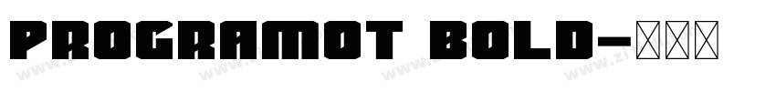 ProgramoT Bold字体转换
